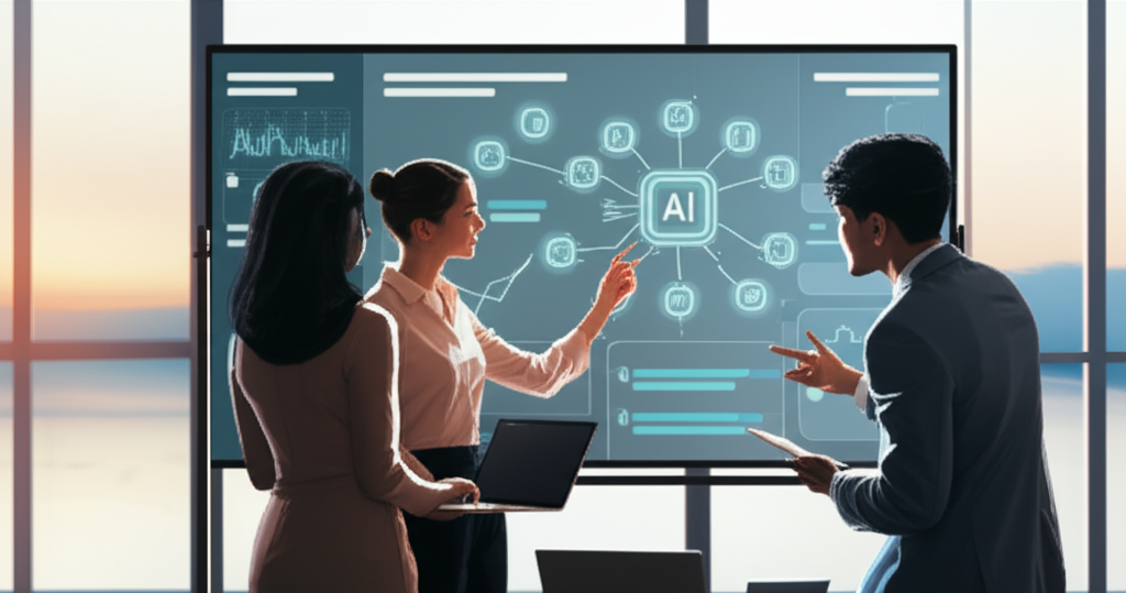 Cognyn team collaborating on AI tools